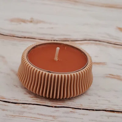 Đế nến Tealight gân dọc 2
