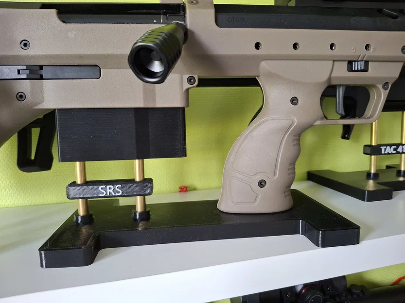 Giá đỡ trưng bày súng Airsoft Silverback SRS in 3D - Image 1