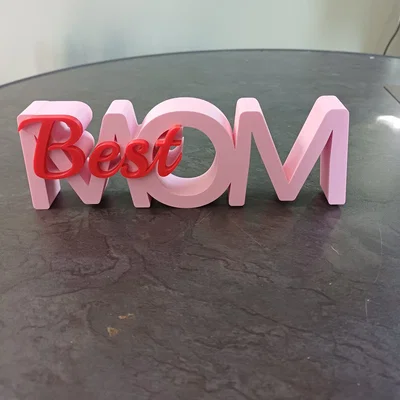 Bảng Chữ Best Mom – Quà Tặng Ngày của Mẹ Dễ Thương
