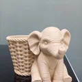 Chậu trồng cây hình voi – Giá đỡ cây dễ thương (Elephant Planter Pot) - Thumbnail 4