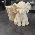 Chậu trồng cây hình voi – Giá đỡ cây dễ thương (Elephant Planter Pot) - Thumbnail 7
