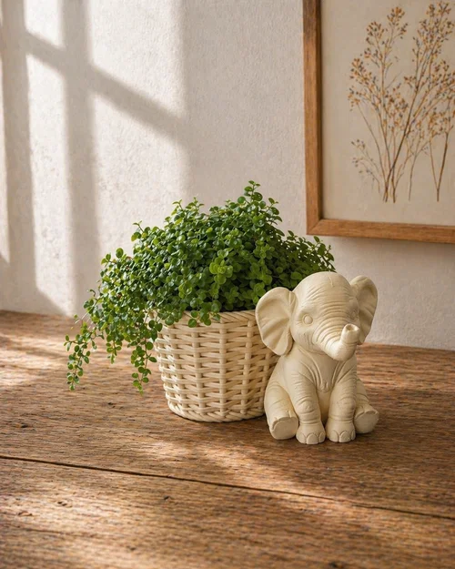 Chậu trồng cây hình voi – Giá đỡ cây dễ thương (Elephant Planter Pot) - Image 10