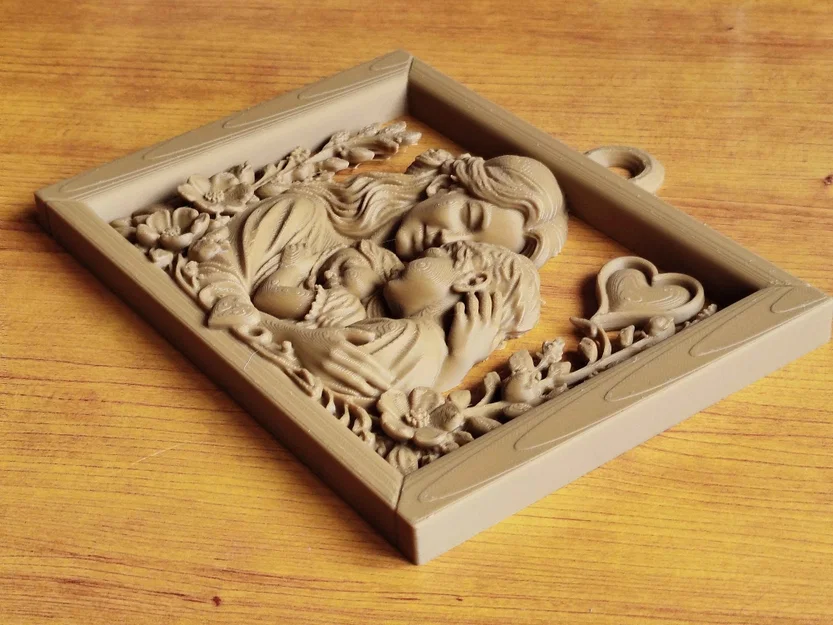 Trái Tim Của Mẹ – Relief Vòng Tay Ôm Hai Bé - Image 3
