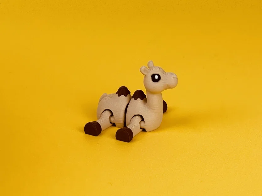 Flexi Camel - Mô hình lạc đà khớp nối sa mạc | Print-in-Place | No Supports - Image 3