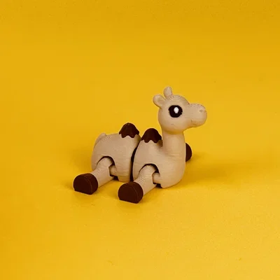 Flexi Camel - Mô hình lạc đà khớp nối sa mạc | Print-in-Place | No Supports