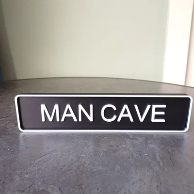 Bảng hiệu Man Cave – Decor ngầu cho Garage & Nhà