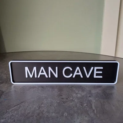 Bảng hiệu Man Cave – Decor ngầu cho Garage & Nhà