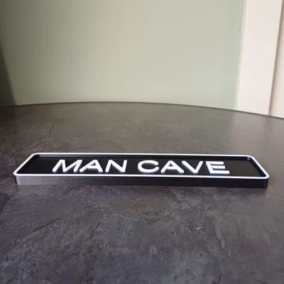 Bảng hiệu Man Cave – Decor ngầu cho Garage & Nhà