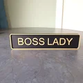 Bảng để bàn Boss Lady – Decor văn phòng cá tính cho phái nữ - Thumbnail 1