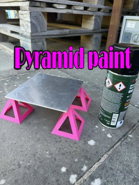 Pyramid làm chân đỡ để sơn, phủ coating, xịt sơn - Image 1