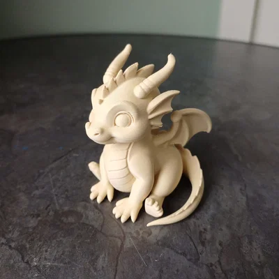 Tượng Rồng Con Dễ Thương (Cute Baby Dragon Figurine)