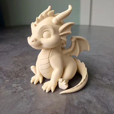 Tượng Rồng Con Dễ Thương (Cute Baby Dragon Figurine)
