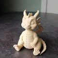 Bé Rồng Con Ngồi Dễ Thương (Cute Sitting Baby Dragon) - Thumbnail 1