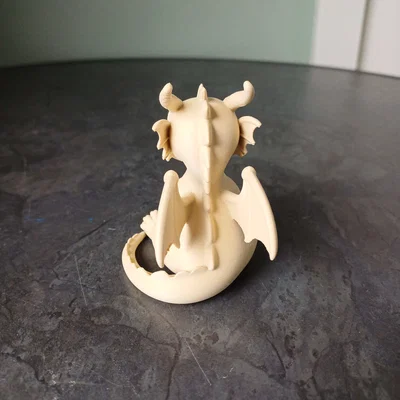 Tượng Rồng Con Dễ Thương (Cute Baby Dragon Figurine)