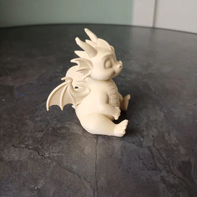 Bé Rồng Con Ngồi Dễ Thương (Cute Sitting Baby Dragon)