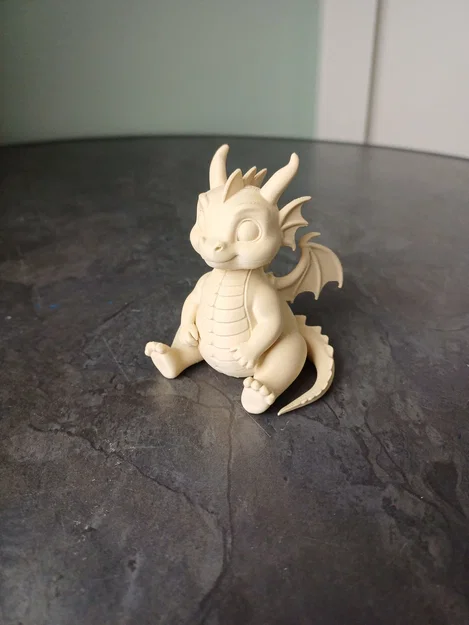 Bé Rồng Con Ngồi Dễ Thương (Cute Sitting Baby Dragon) - Image 3