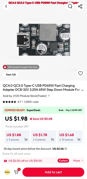 Powerbank 3x65W 10x21700 21V tổng 195W - Image 7
