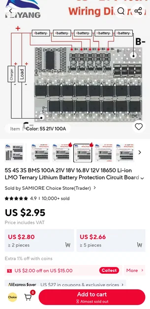 Powerbank 3x65W 10x21700 21V tổng 195W - Image 8