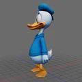 Mô hình chú vịt hoạt hình dễ thương (Blue Duck AI) - File in 3D - Thumbnail 2