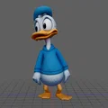 Mô hình chú vịt hoạt hình dễ thương (Blue Duck AI) - File in 3D - Thumbnail 3