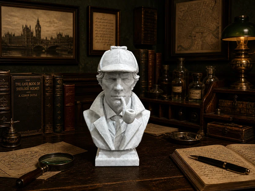 Tượng Bust Sherlock Holmes - Image 1