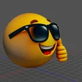Mô hình Smile AI vui nhộn đeo kính râm cho máy in 3D - Thumbnail 2