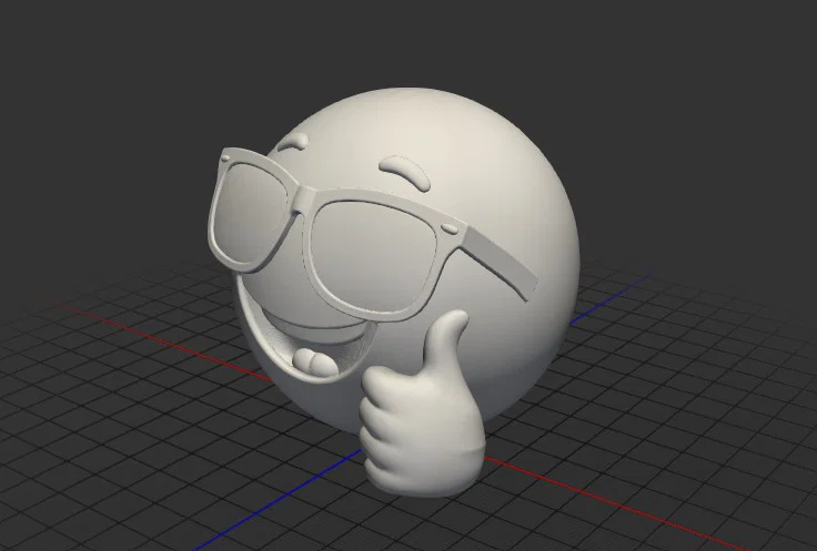 Mô hình Smile AI vui nhộn đeo kính râm cho máy in 3D - Image 3