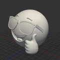 Mô hình Smile AI vui nhộn đeo kính râm cho máy in 3D - Thumbnail 3
