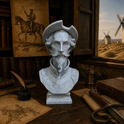 Tượng Bán Thân Don Quixote (Don Quixote Bust)