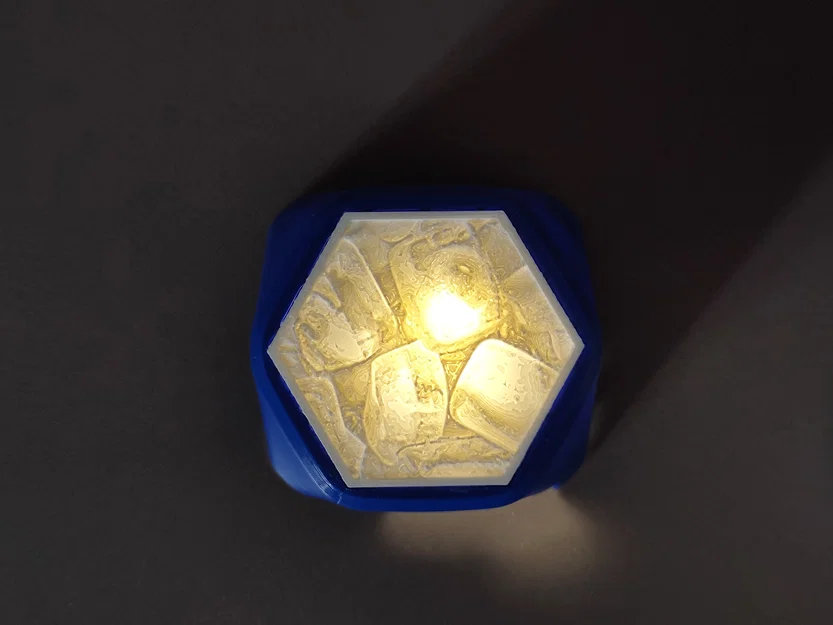 Nắp che pump Lithophane lục giác (Hex) cho Cooler Master AIO - Image 5