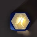 Nắp che pump Lithophane lục giác (Hex) cho Cooler Master AIO - Thumbnail 6