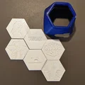 Nắp che pump Lithophane lục giác (Hex) cho Cooler Master AIO - Thumbnail 7