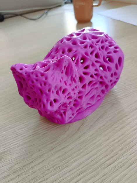 Đèn ngủ hình mèo họa tiết Voronoi - File 3D in ấn nghệ thuật - Image 5