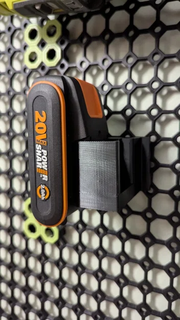 Giá treo pin Worx PowerShare cho Multiboard - In 3D tiện lợi - Image 1