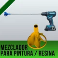 Que khuấy sơn gắn máy khoan 3/8" cho resin & epoxy (in 3D) - Thumbnail 1