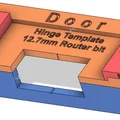 Template phay âm bản lề cửa (Door Hinge Template) – kèm spacer - Thumbnail 1