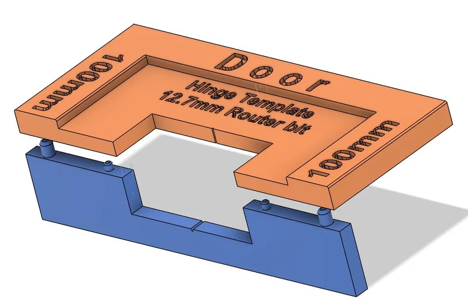 Template phay âm bản lề cửa (Door Hinge Template) – kèm spacer - Image 3
