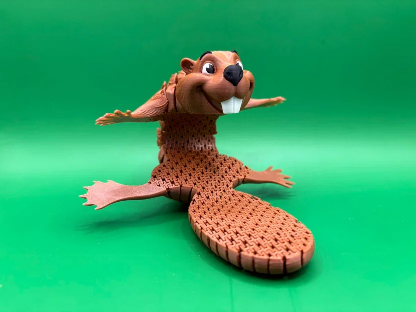 Flexi Beaver – Hải ly khớp dẻo (Flexi) dễ in - Image 2