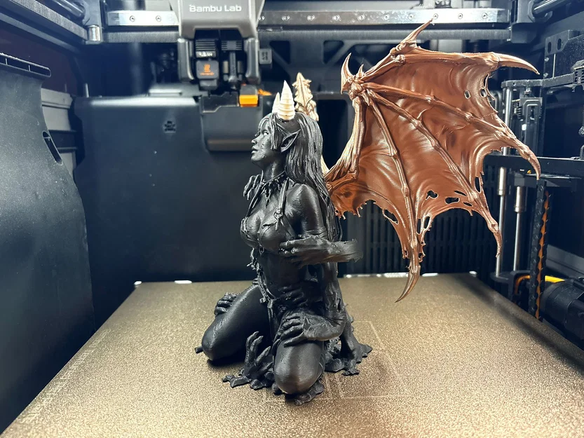 Mô hình Devil Girl 3D - Thiết kế tượng quỷ nữ phong cách Fantasy - Image 3