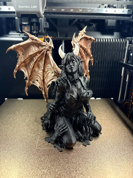 Mô hình Devil Girl 3D - Thiết kế tượng quỷ nữ phong cách Fantasy - Image 5