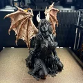 Mô hình Devil Girl 3D - Thiết kế tượng quỷ nữ phong cách Fantasy - Thumbnail 5