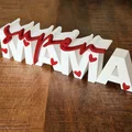 Bảng chữ Super Mama | Decor Ngày của Mẹ | Quà in 3D | Để bàn - Thumbnail 3
