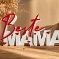 Bảng chữ Beste Mama | Quà Ngày của Mẹ | Decor in 3D đa màu để bàn - Thumbnail 1