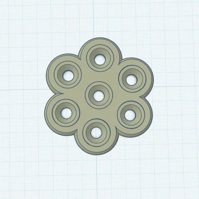 Fidget Spinner Hình Ngôi Sao (Print in Place)