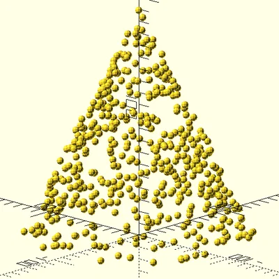 Cây Thông Noel Hữu Cơ (OpenSCAD)