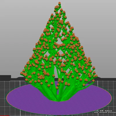 Cây Thông Noel Hữu Cơ (OpenSCAD)