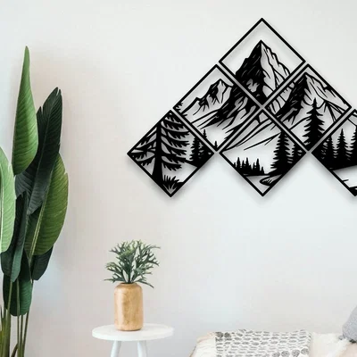 Tranh Treo Tường Núi Kim Cương – Decor Thiên Nhiên Tối Giản