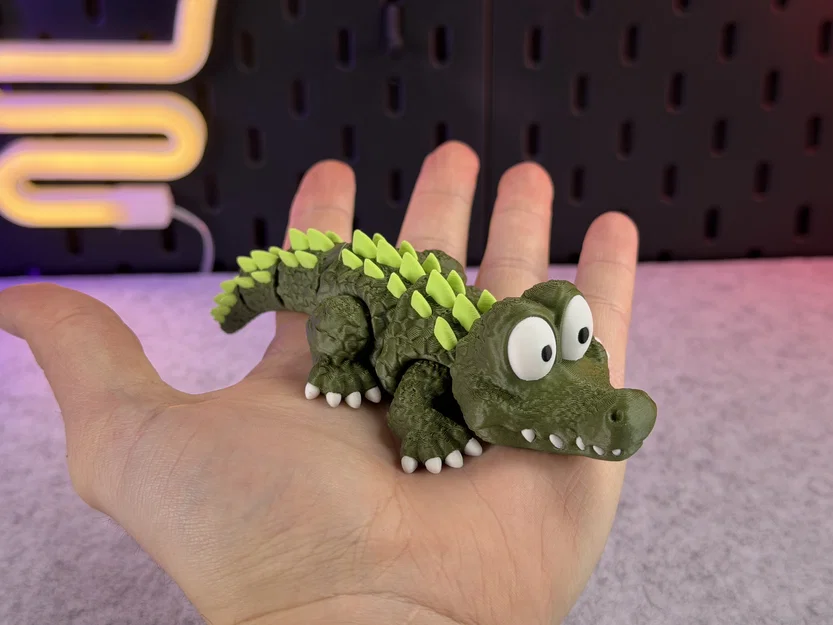 Cá sấu dễ thương dạng khớp (Articulated Cute Crocodile) - Image 2