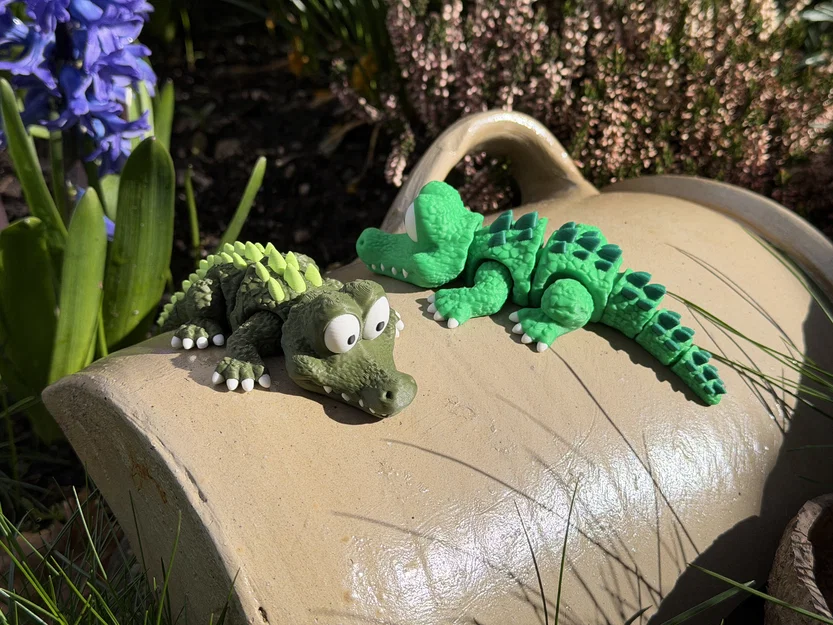 Cá sấu dễ thương dạng khớp (Articulated Cute Crocodile) - Image 3