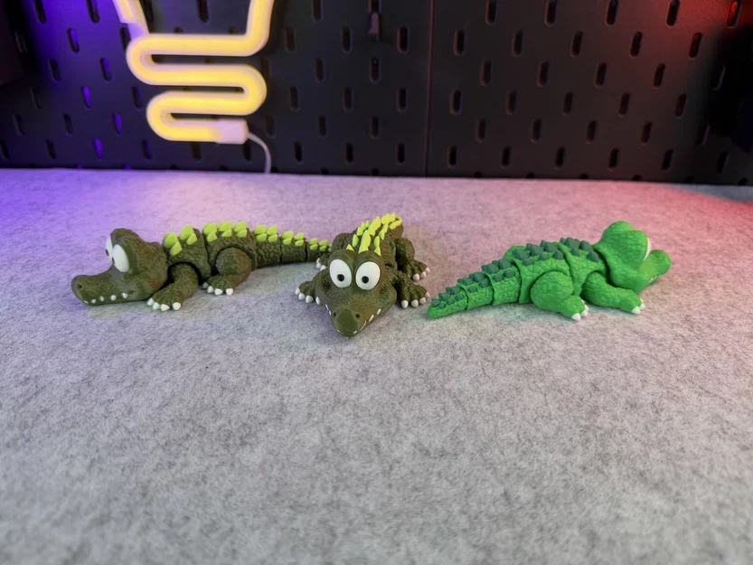 Cá sấu dễ thương dạng khớp (Articulated Cute Crocodile) - Image 6